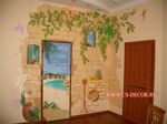 Роспись ткани и стен Салон штор Моне 55